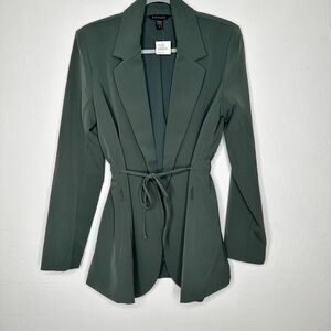Athleta Green Primatwill Endless Work Blazer Size 8 NWT